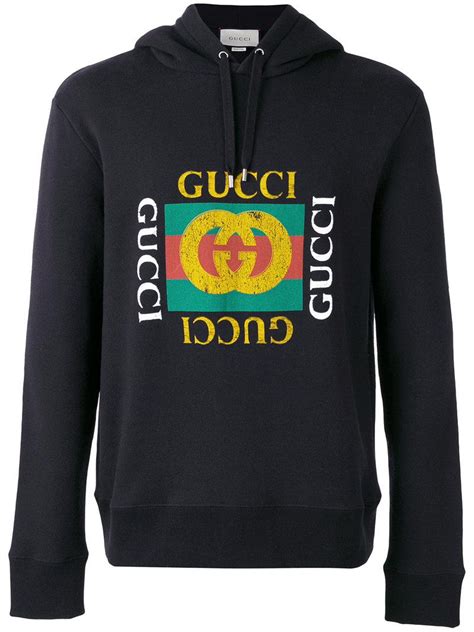 black gucci print hoodie|authentic gucci hoodie black medium.